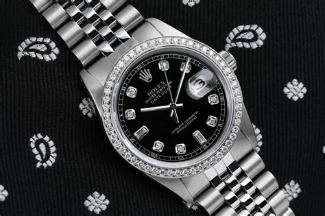 rolex datejust quadrante nero con brillanti prezzo|rolex datejust 2021.